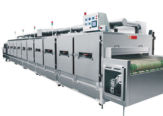 Lò nướng đường hầm đối lưu không khí nóng để làm nóng cốc giấy